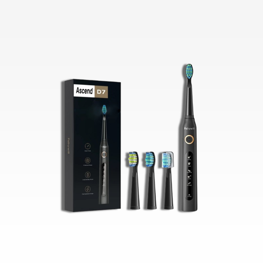 Ascend Sonic Electric Toothbrush with 3 Replacement Heads (USB Rechargeable)