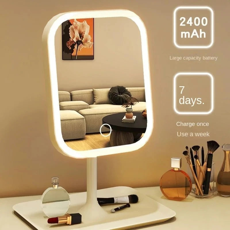 Ascend LED Vanity Mirror (Touch Control, 3 Colors, Desktop)
