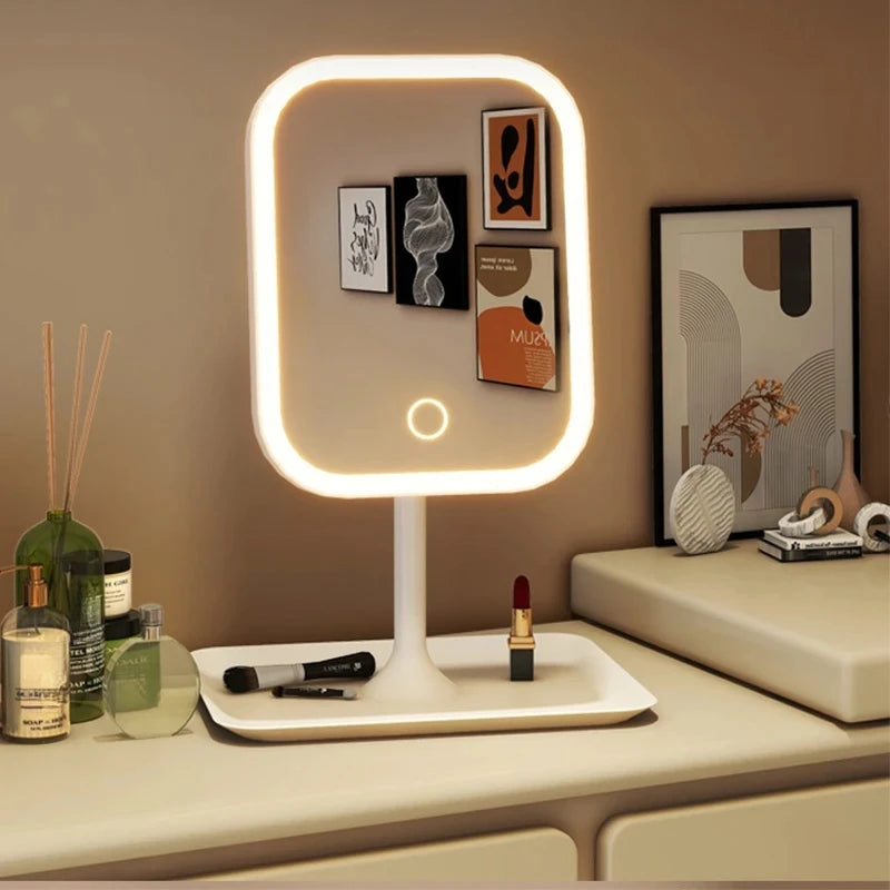Ascend LED Vanity Mirror (Touch Control, 3 Colors, Desktop)